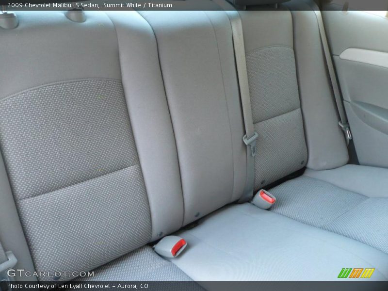 Summit White / Titanium 2009 Chevrolet Malibu LS Sedan