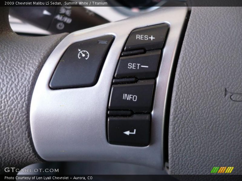 Summit White / Titanium 2009 Chevrolet Malibu LS Sedan