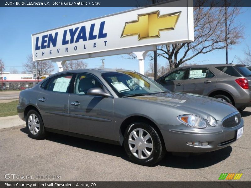 Stone Gray Metallic / Gray 2007 Buick LaCrosse CX