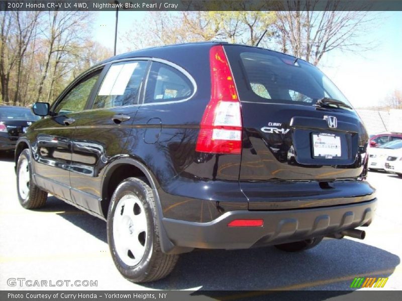 Nighthawk Black Pearl / Gray 2007 Honda CR-V LX 4WD