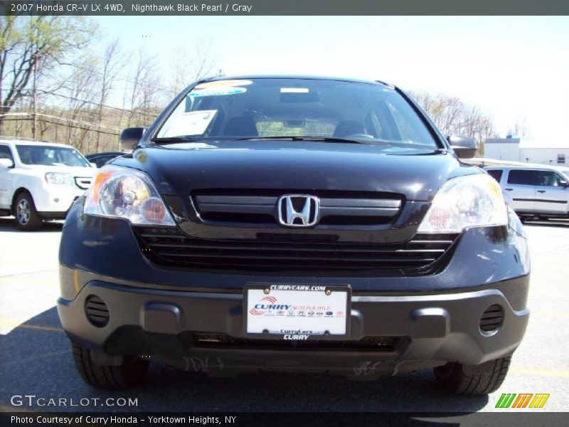 Nighthawk Black Pearl / Gray 2007 Honda CR-V LX 4WD