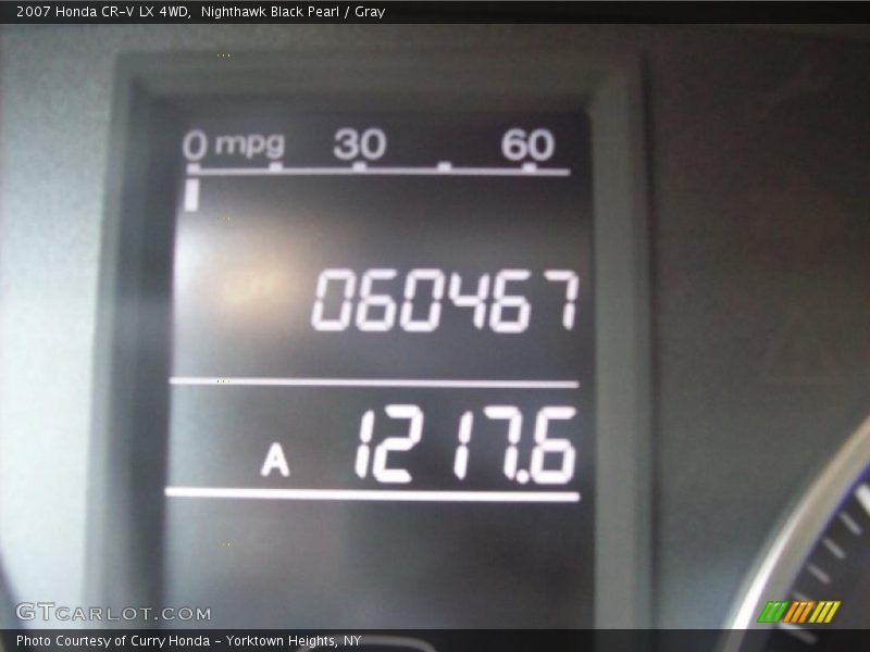 Nighthawk Black Pearl / Gray 2007 Honda CR-V LX 4WD
