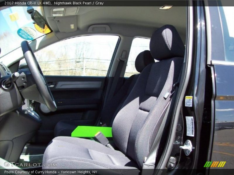 Nighthawk Black Pearl / Gray 2007 Honda CR-V LX 4WD