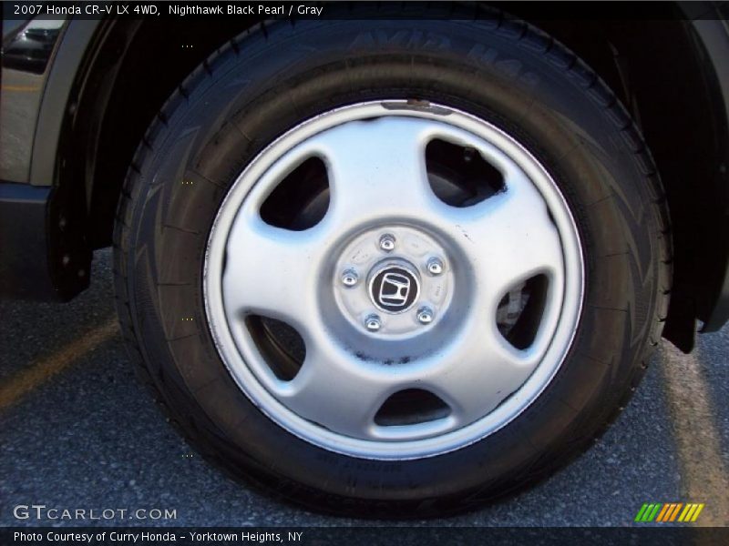 Nighthawk Black Pearl / Gray 2007 Honda CR-V LX 4WD