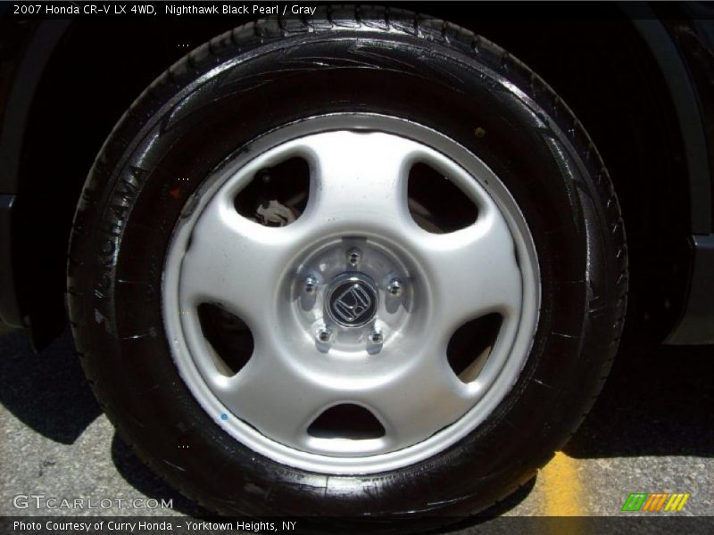 Nighthawk Black Pearl / Gray 2007 Honda CR-V LX 4WD