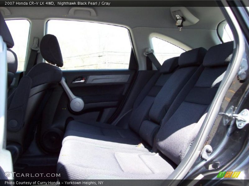 Nighthawk Black Pearl / Gray 2007 Honda CR-V LX 4WD
