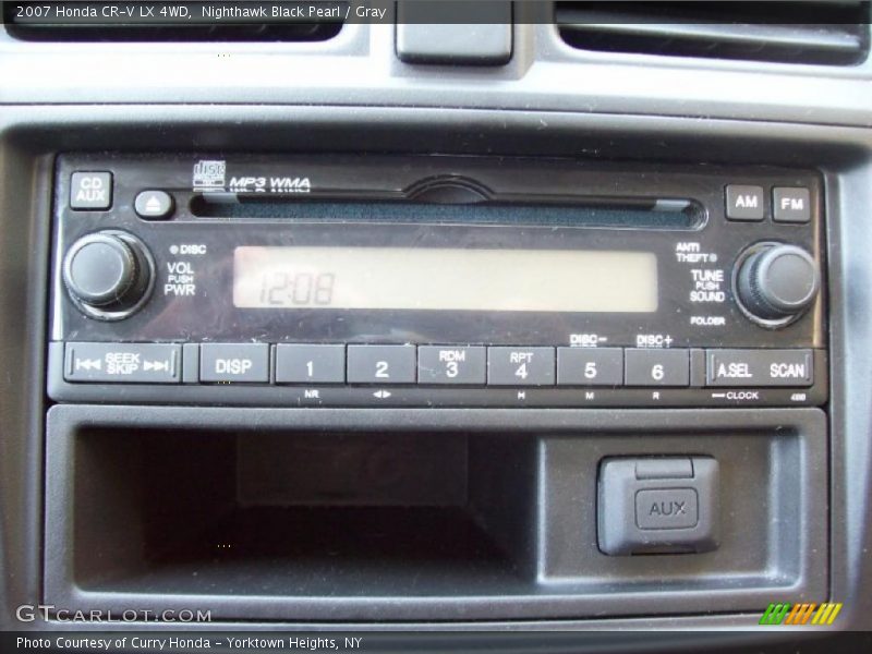 Nighthawk Black Pearl / Gray 2007 Honda CR-V LX 4WD
