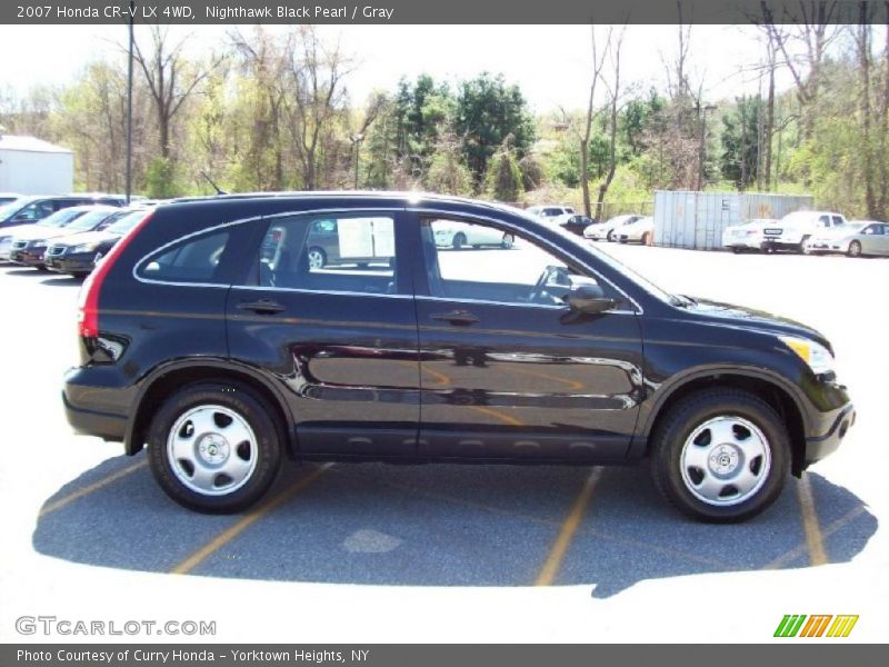 Nighthawk Black Pearl / Gray 2007 Honda CR-V LX 4WD