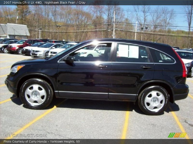 Nighthawk Black Pearl / Gray 2007 Honda CR-V LX 4WD