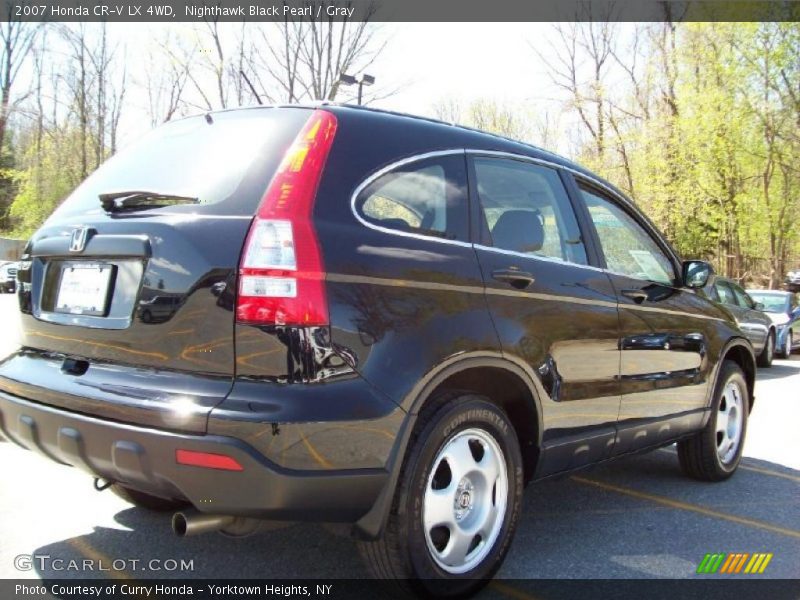 Nighthawk Black Pearl / Gray 2007 Honda CR-V LX 4WD