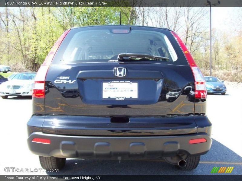 Nighthawk Black Pearl / Gray 2007 Honda CR-V LX 4WD