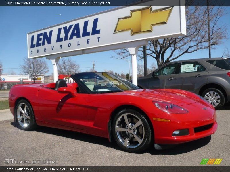 Victory Red / Ebony/Red 2009 Chevrolet Corvette Convertible