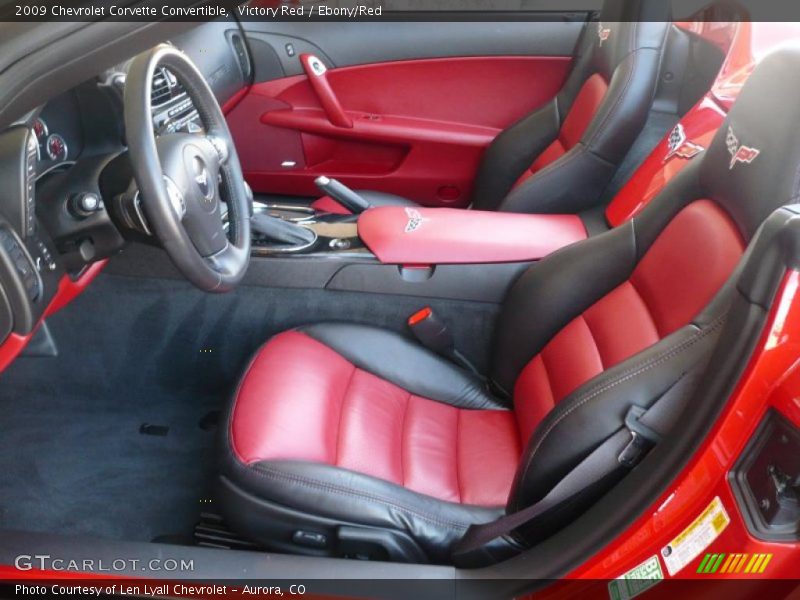 Victory Red / Ebony/Red 2009 Chevrolet Corvette Convertible