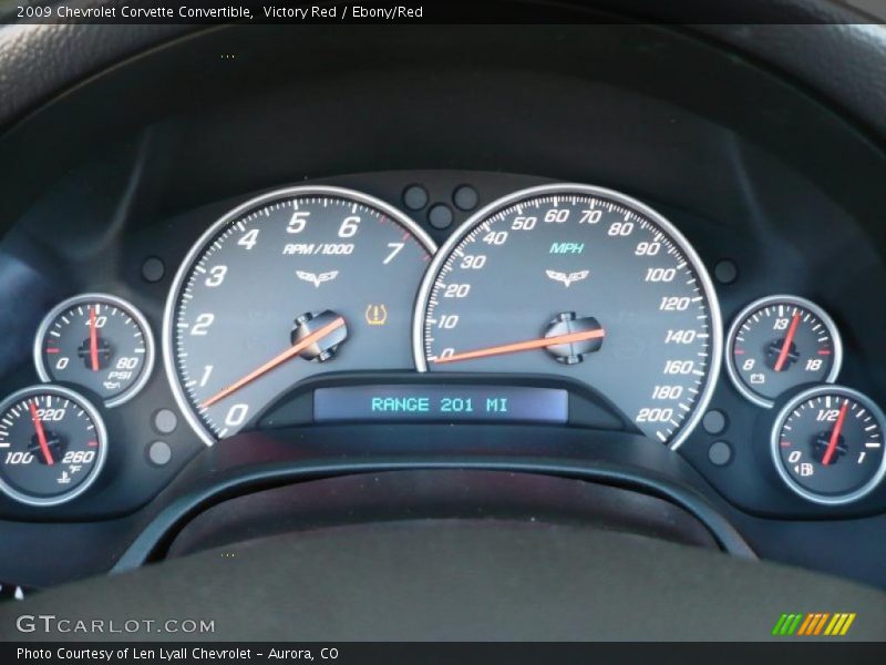Victory Red / Ebony/Red 2009 Chevrolet Corvette Convertible