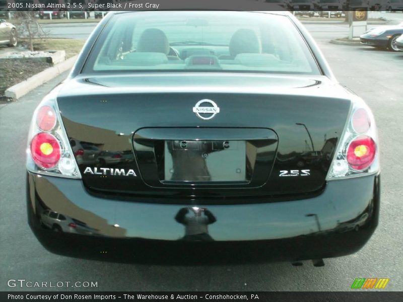 Super Black / Frost Gray 2005 Nissan Altima 2.5 S