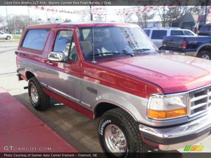 Electric Current Red Pearl Metallic / Gray 1994 Ford Bronco XLT 4x4