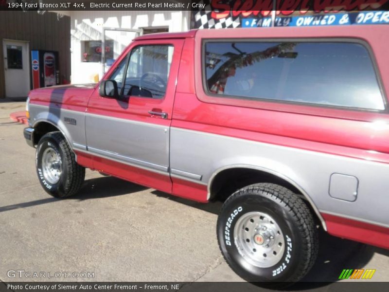 Electric Current Red Pearl Metallic / Gray 1994 Ford Bronco XLT 4x4