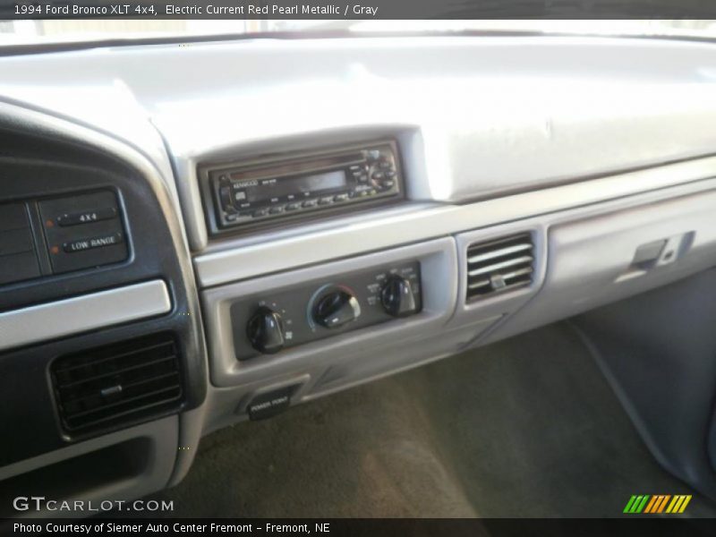 Electric Current Red Pearl Metallic / Gray 1994 Ford Bronco XLT 4x4
