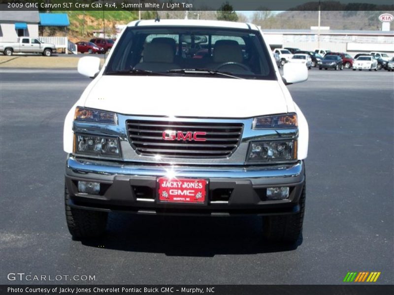 Summit White / Light Tan 2009 GMC Canyon SLT Crew Cab 4x4