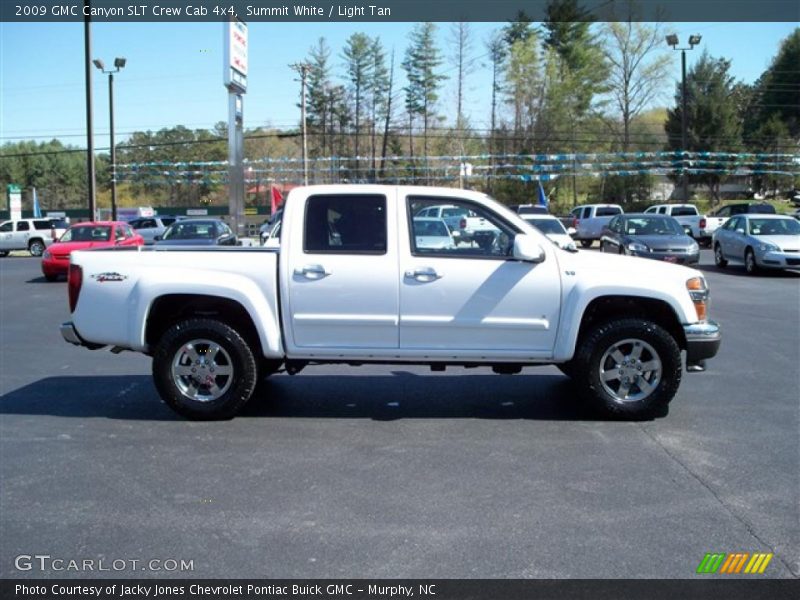 Summit White / Light Tan 2009 GMC Canyon SLT Crew Cab 4x4