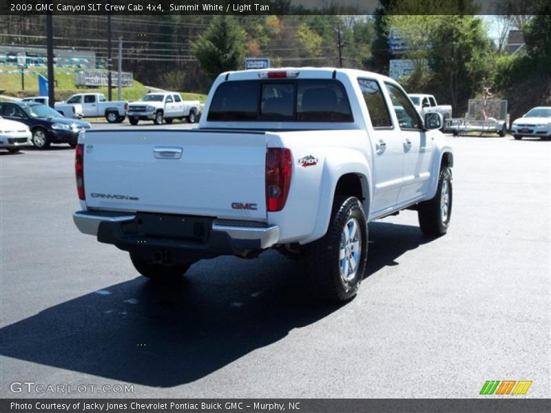 Summit White / Light Tan 2009 GMC Canyon SLT Crew Cab 4x4