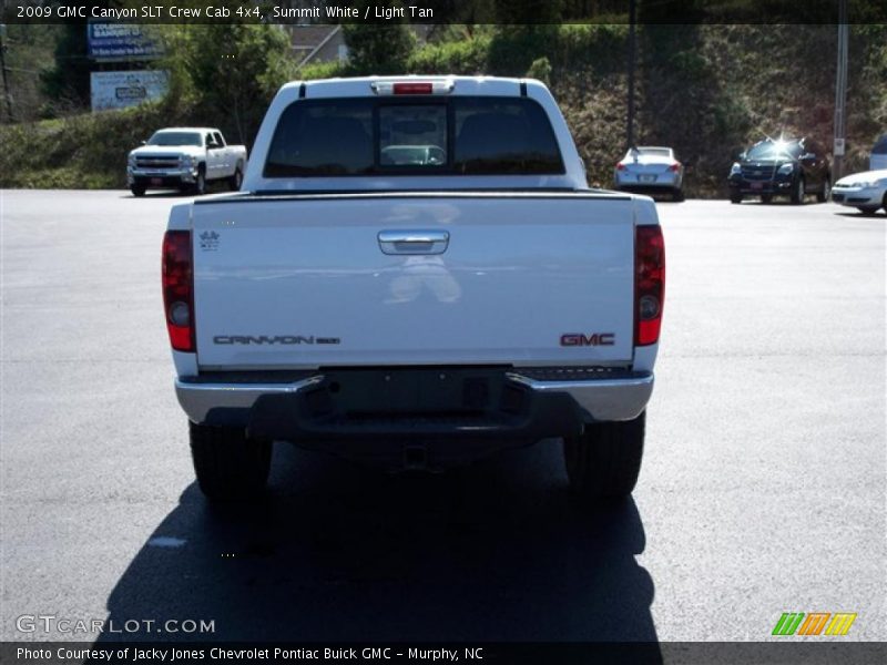 Summit White / Light Tan 2009 GMC Canyon SLT Crew Cab 4x4
