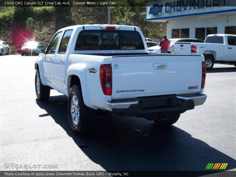 Summit White / Light Tan 2009 GMC Canyon SLT Crew Cab 4x4