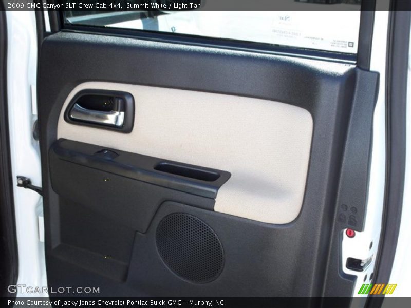 Summit White / Light Tan 2009 GMC Canyon SLT Crew Cab 4x4