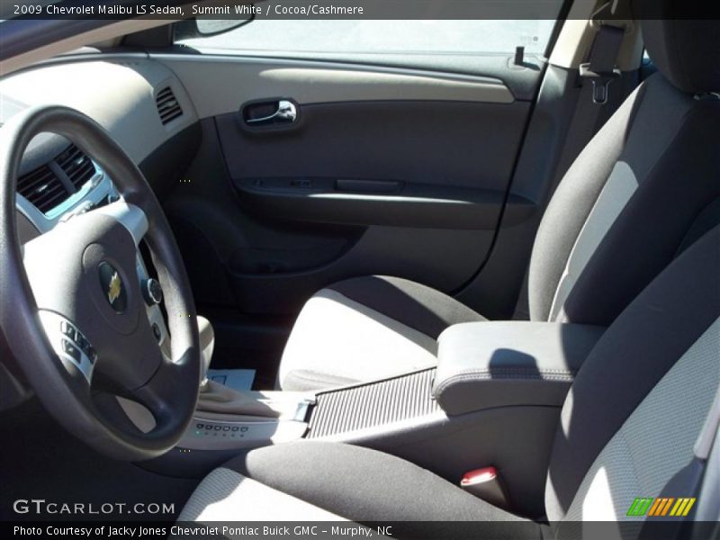 Summit White / Cocoa/Cashmere 2009 Chevrolet Malibu LS Sedan
