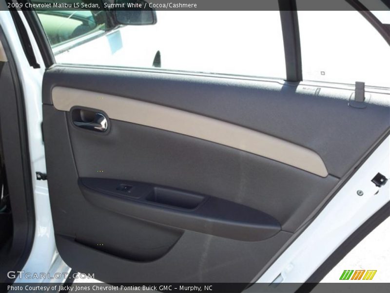 Summit White / Cocoa/Cashmere 2009 Chevrolet Malibu LS Sedan