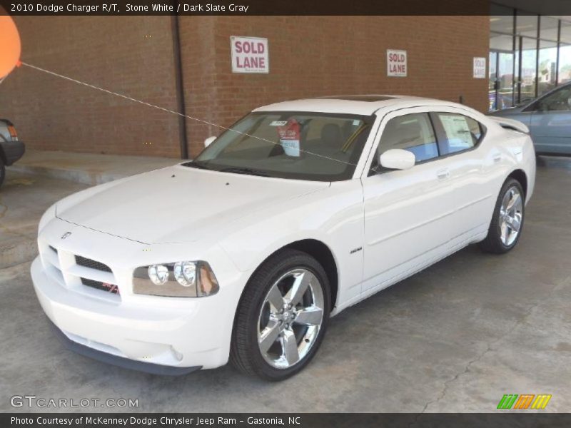 Stone White / Dark Slate Gray 2010 Dodge Charger R/T