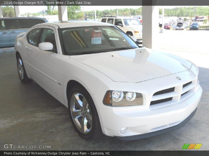 Stone White / Dark Slate Gray 2010 Dodge Charger R/T