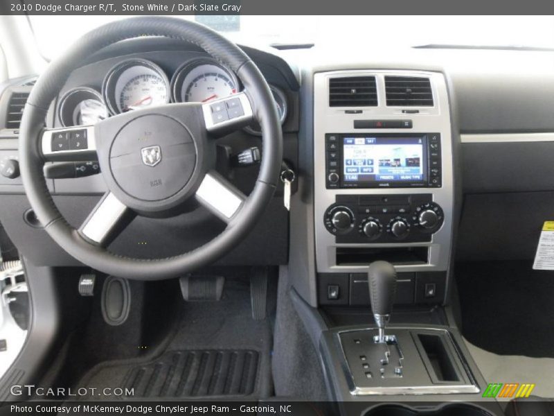 Stone White / Dark Slate Gray 2010 Dodge Charger R/T