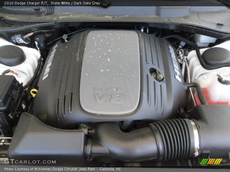 Stone White / Dark Slate Gray 2010 Dodge Charger R/T