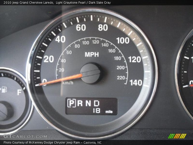 Light Graystone Pearl / Dark Slate Gray 2010 Jeep Grand Cherokee Laredo