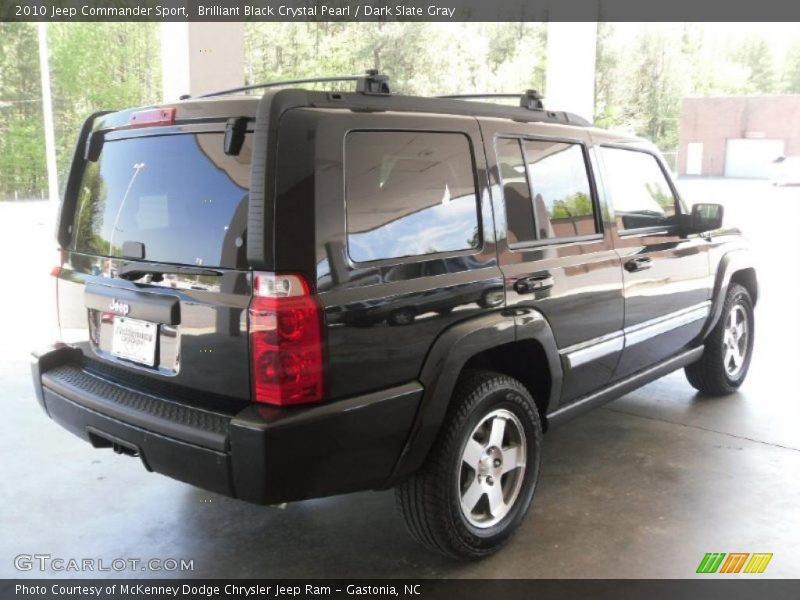 Brilliant Black Crystal Pearl / Dark Slate Gray 2010 Jeep Commander Sport