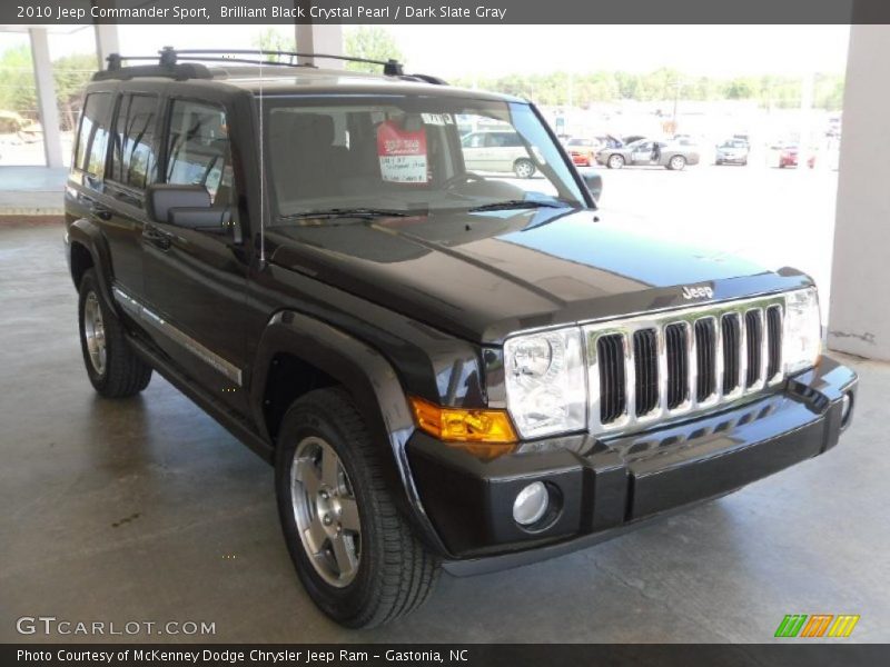 Brilliant Black Crystal Pearl / Dark Slate Gray 2010 Jeep Commander Sport