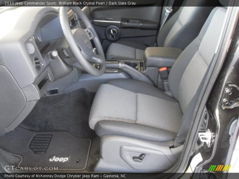 Brilliant Black Crystal Pearl / Dark Slate Gray 2010 Jeep Commander Sport