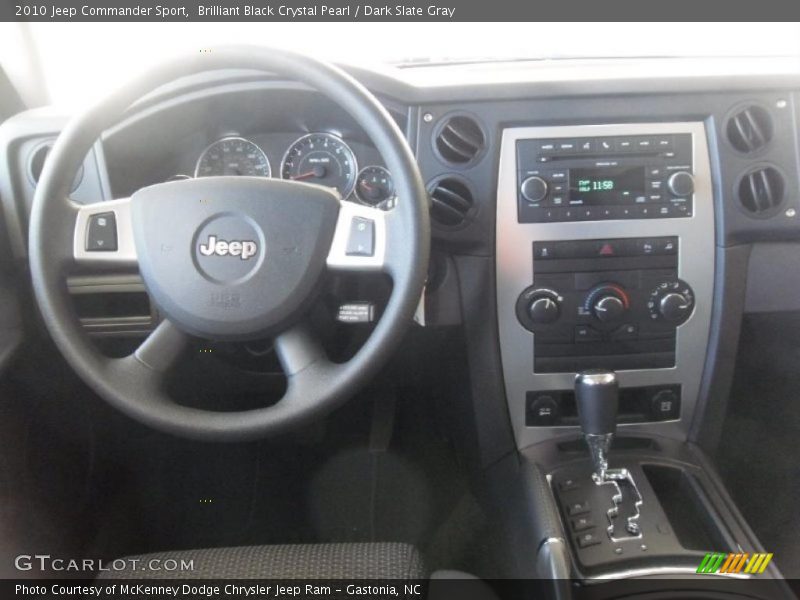 Brilliant Black Crystal Pearl / Dark Slate Gray 2010 Jeep Commander Sport