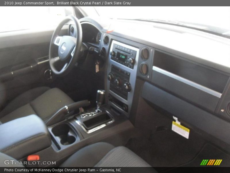 Brilliant Black Crystal Pearl / Dark Slate Gray 2010 Jeep Commander Sport