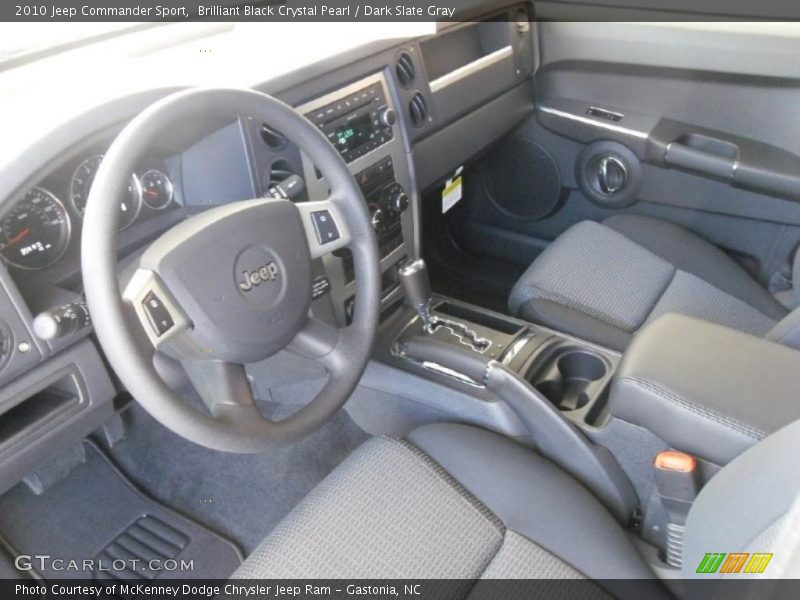 Brilliant Black Crystal Pearl / Dark Slate Gray 2010 Jeep Commander Sport