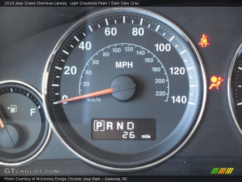 Light Graystone Pearl / Dark Slate Gray 2010 Jeep Grand Cherokee Laredo