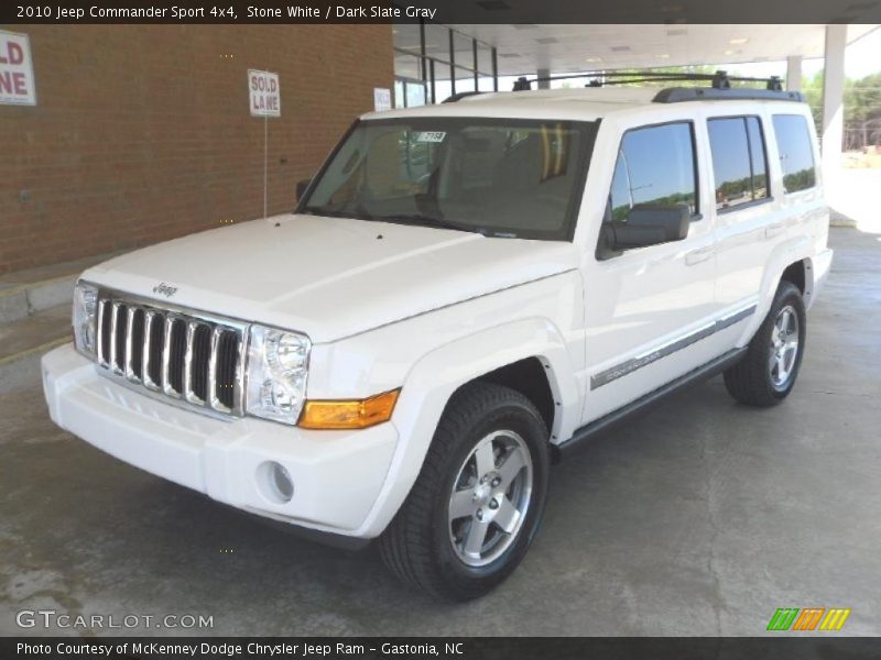 Stone White / Dark Slate Gray 2010 Jeep Commander Sport 4x4