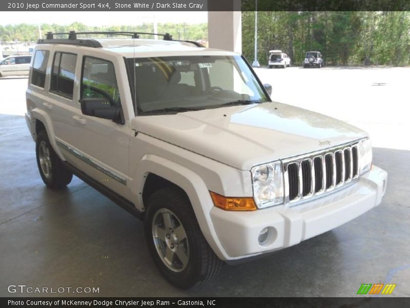 Stone White / Dark Slate Gray 2010 Jeep Commander Sport 4x4