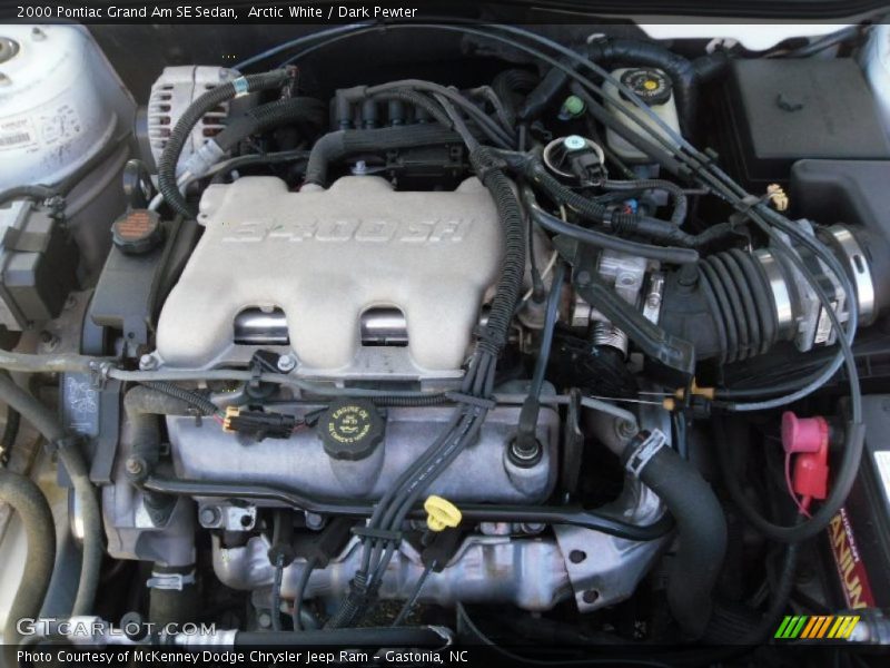 Arctic White / Dark Pewter 2000 Pontiac Grand Am SE Sedan