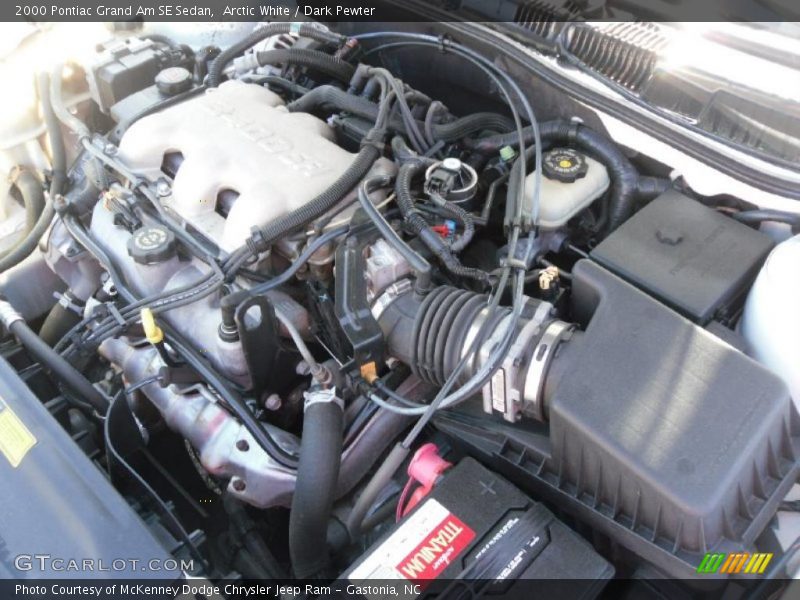 Arctic White / Dark Pewter 2000 Pontiac Grand Am SE Sedan