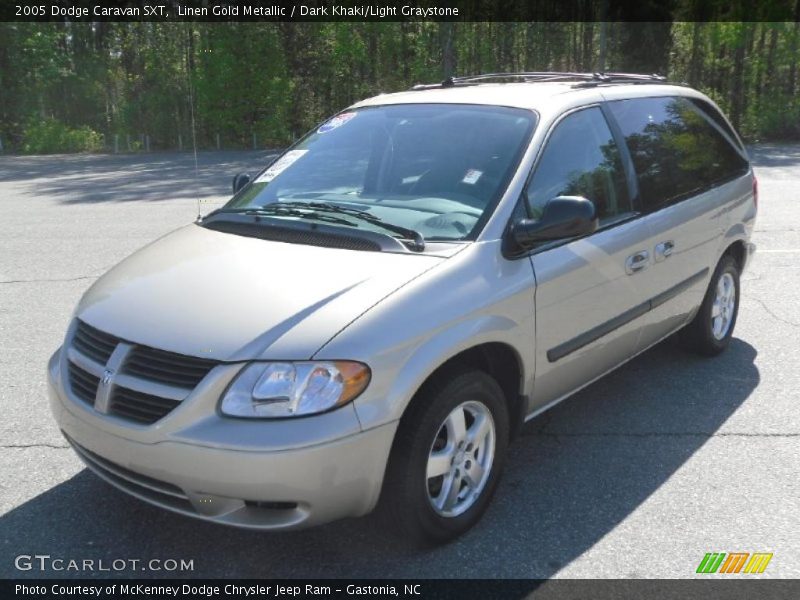 Linen Gold Metallic / Dark Khaki/Light Graystone 2005 Dodge Caravan SXT