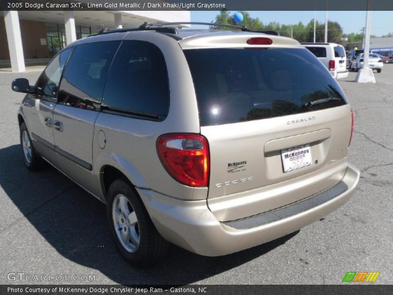 Linen Gold Metallic / Dark Khaki/Light Graystone 2005 Dodge Caravan SXT