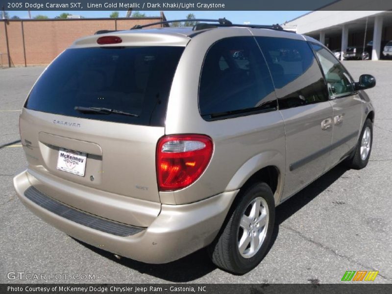 Linen Gold Metallic / Dark Khaki/Light Graystone 2005 Dodge Caravan SXT
