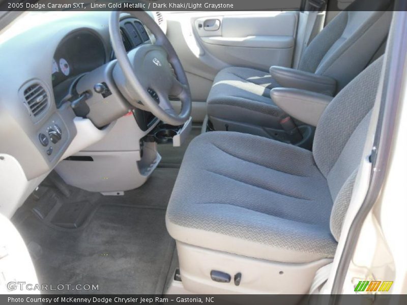 Linen Gold Metallic / Dark Khaki/Light Graystone 2005 Dodge Caravan SXT